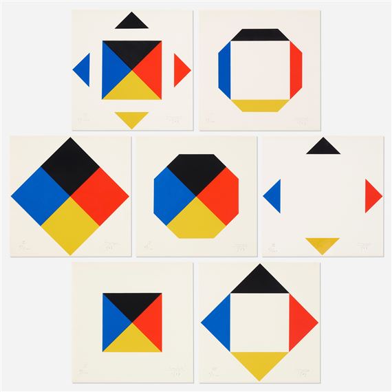 Max Bill | 7 Scarious portfolio (1967) | MutualArt