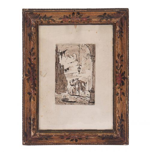 Capriccio veneziano con figure by Francesco Guardi