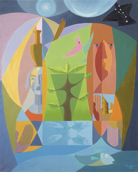 Leopold Survage、【Paysage cubiste】 Leopold Survage (1878-1968) , Paysage du Roussillon | Christie's