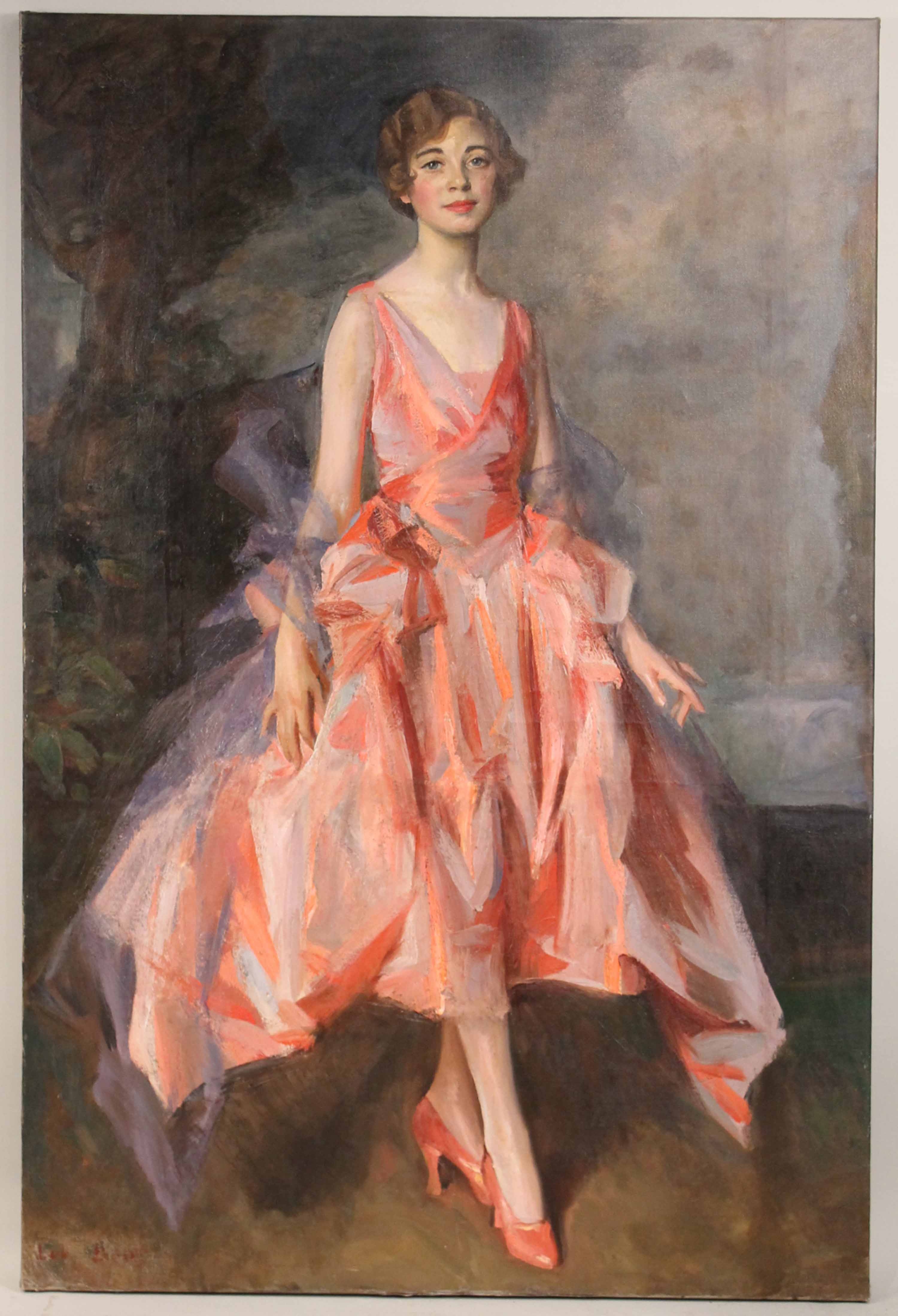 Artwork by Louis Betts, Portrait of Suzanne Israel, age 18, Made of Oil on Canvas