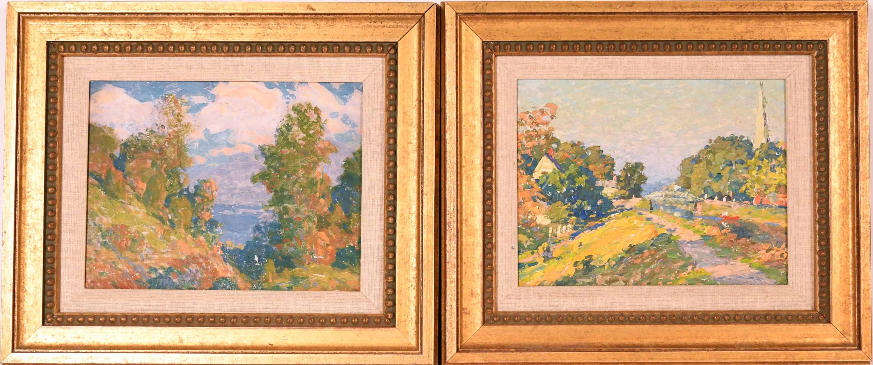 Thomas Rathbone Manley | Two Oils on Board | MutualArt