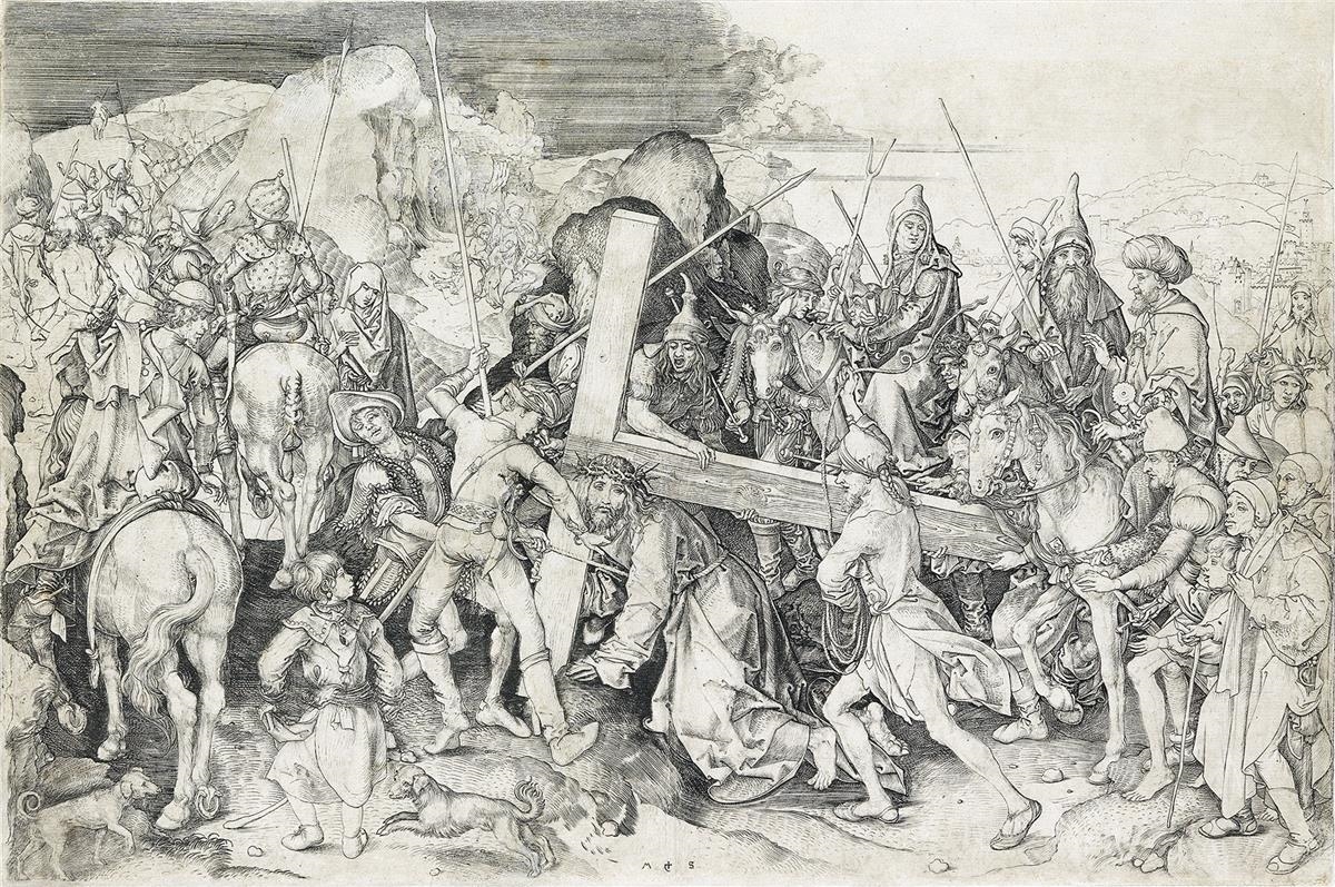 Christ Carrying the Cross: the Large Plate by Martin Schongauer, circa 1480