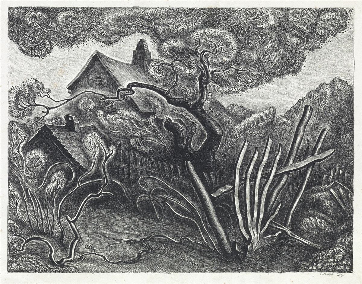 Wanda Gág Spring in the Garden (1927) MutualArt