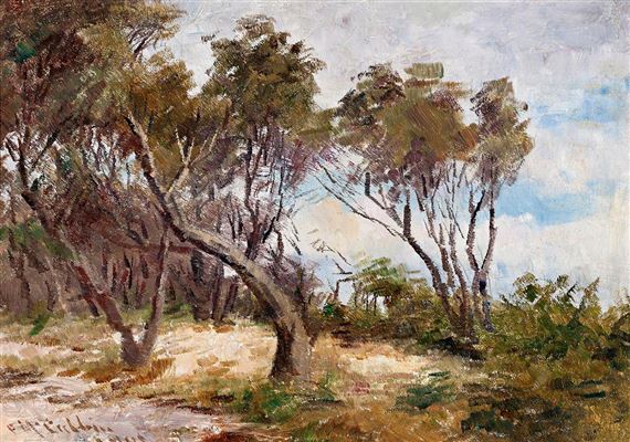 TI TREE AT MENTONE by Frederick McCubbin, 1901
