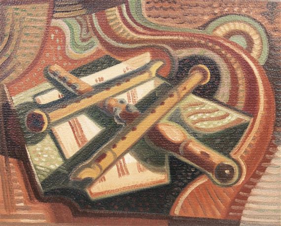 Still life with flutes - Peter Dülberg