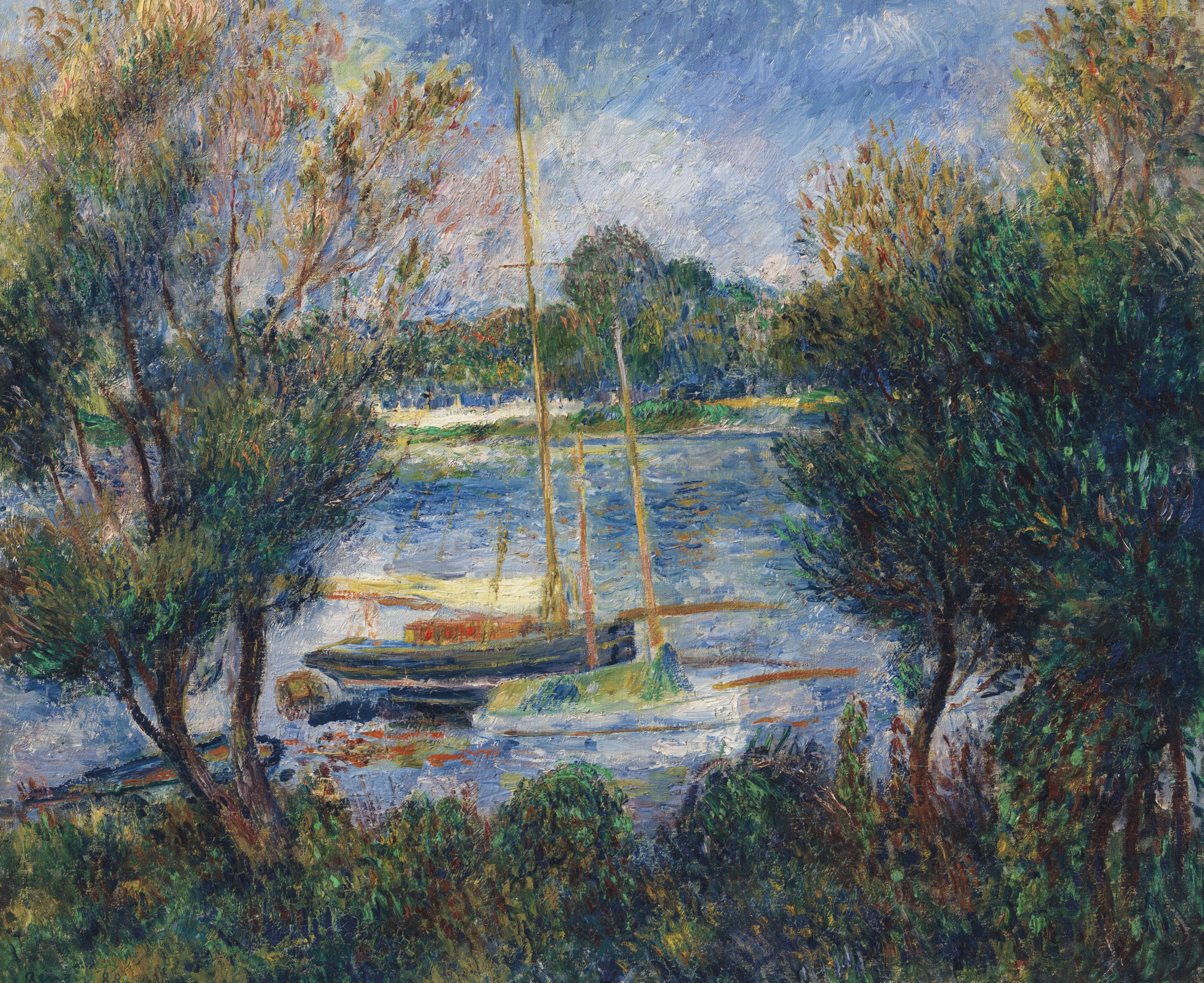 La Seine à Argenteuil by Pierre-Auguste Renoir, 1888, Painted in 1888