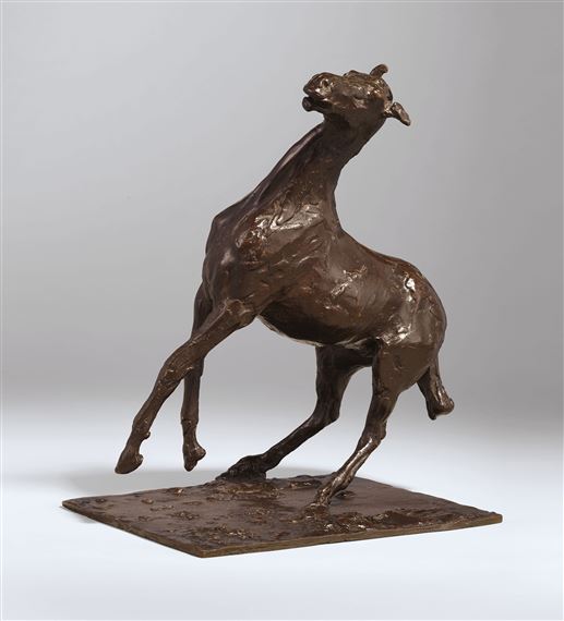 Cheval se cabrant by Edgar Degas, executed circa 1880-1890, cast by 1921