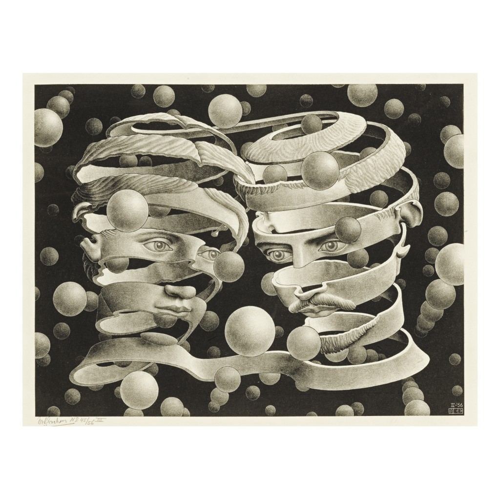 BOND OF UNION (B./K./L./W. 409) by Maurits Cornelis Escher, 1956