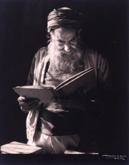 Sans titre, Juif lisant la Torah - M. Maurer