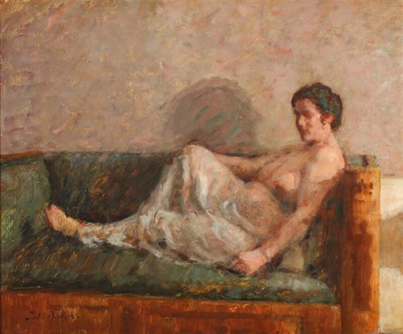 Julius Paulsen, Female model on a couch