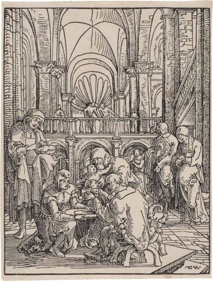 THE CIRCUMCISION (BARTSCH 3) by Wolf Huber, circa 1512-1513