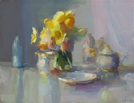 Christine Lafuente Floral Paintings: Colors of a Day