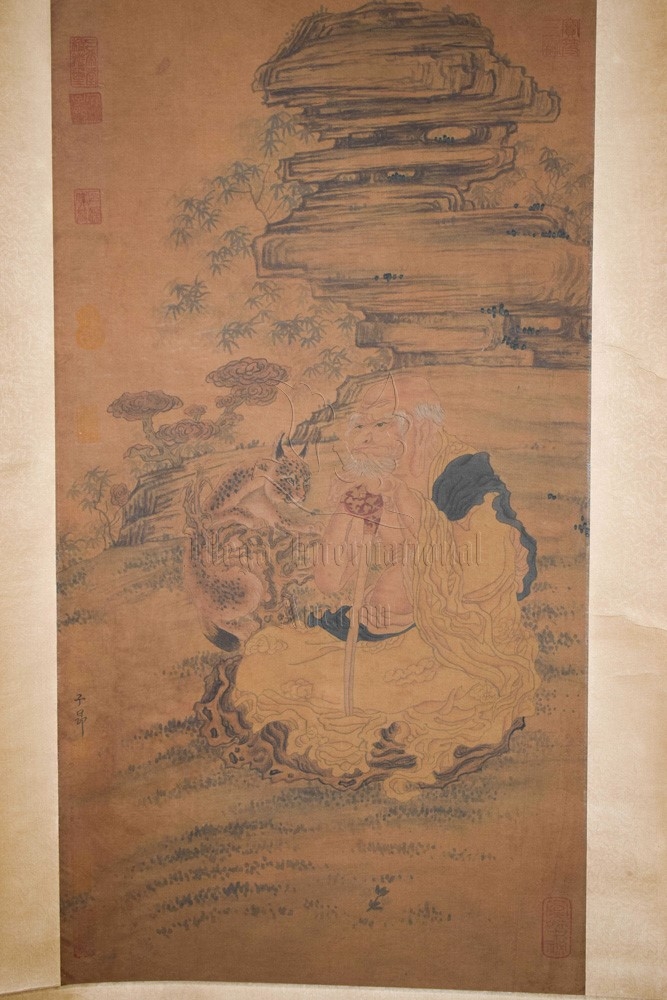 Artwork by Zhao Mengfu, Elder, Made of Ink and color on silk