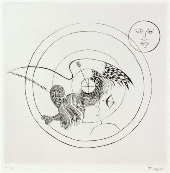 Shooting Range by Toyen, 1973