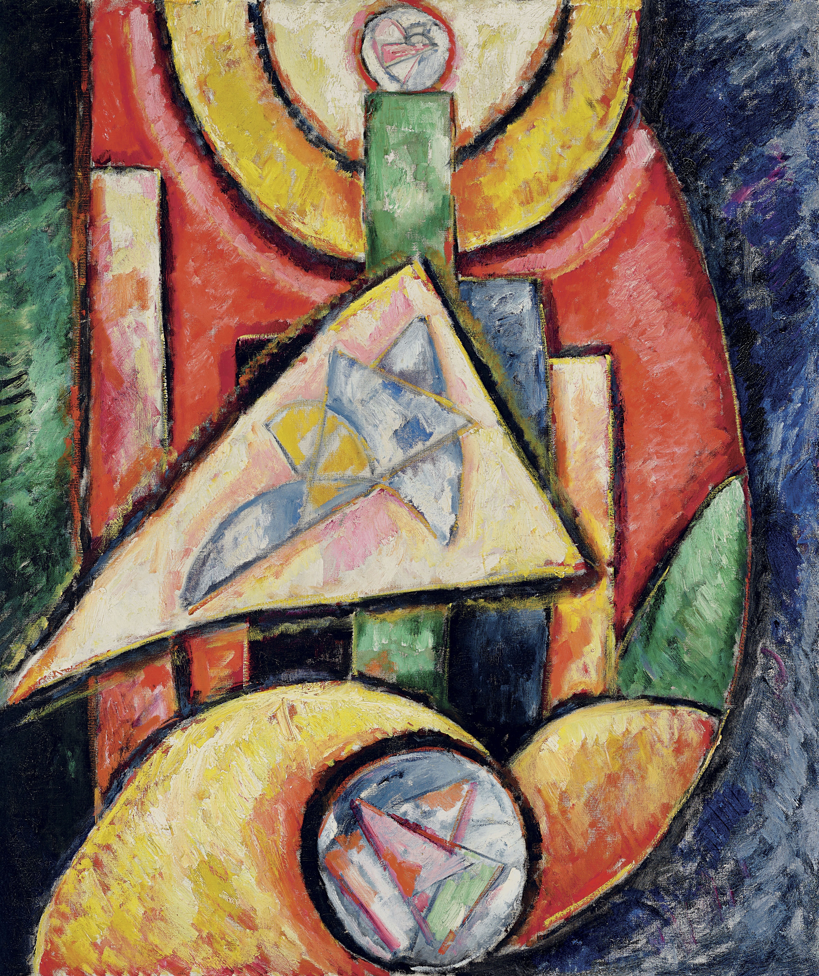 Artwork by Marsden Hartley, Abstraction, Made of oil on canvas