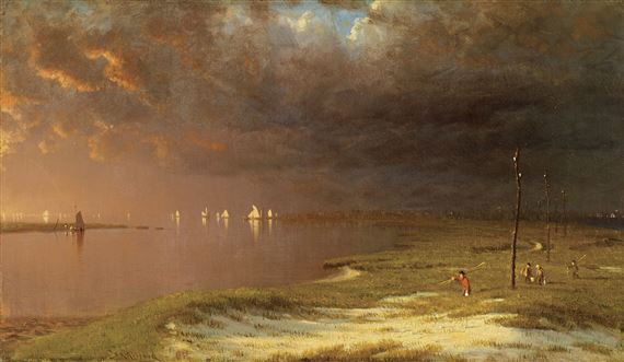 The Mouth of the Shrewsbury River by Sanford Robinson Gifford, Painted in 1867