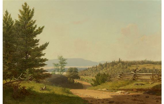 Road Scenery Near Lake George by Sanford Robinson Gifford, 1849