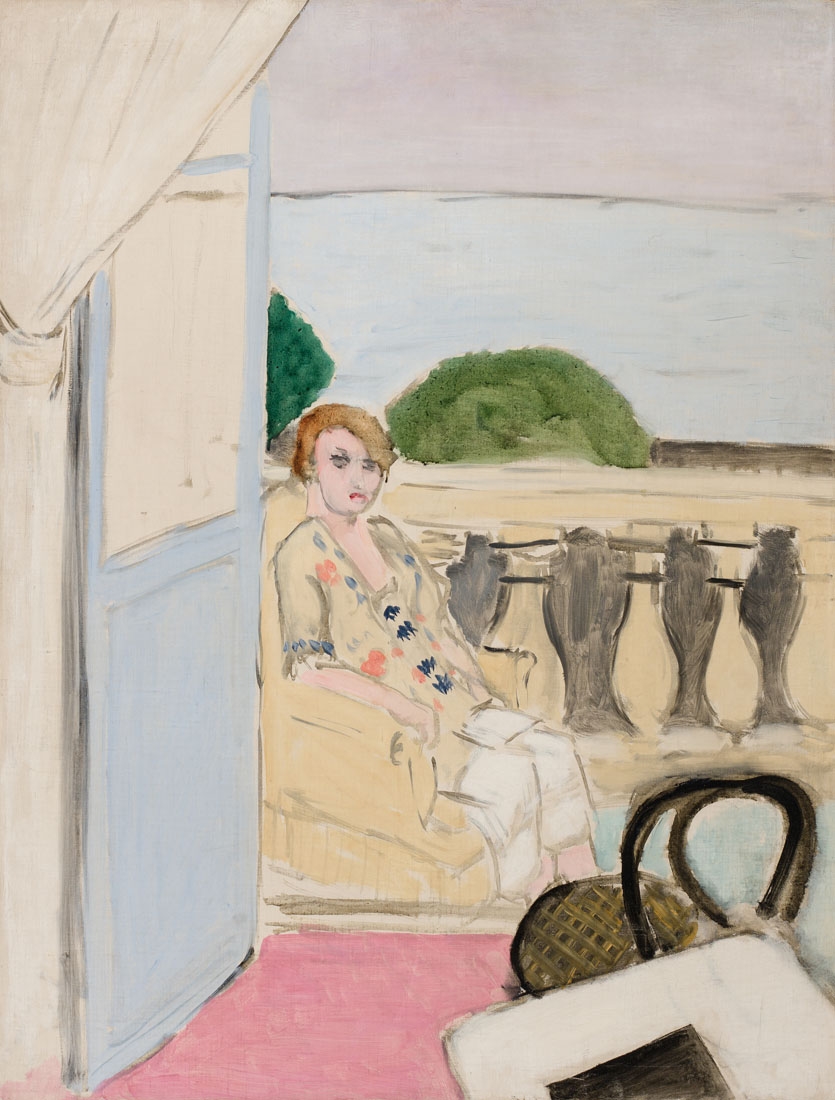 Femme assise sur un balcon by Henri Matisse, January 1919