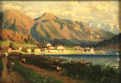 Partie am Tegensee by Otto von Ruppert