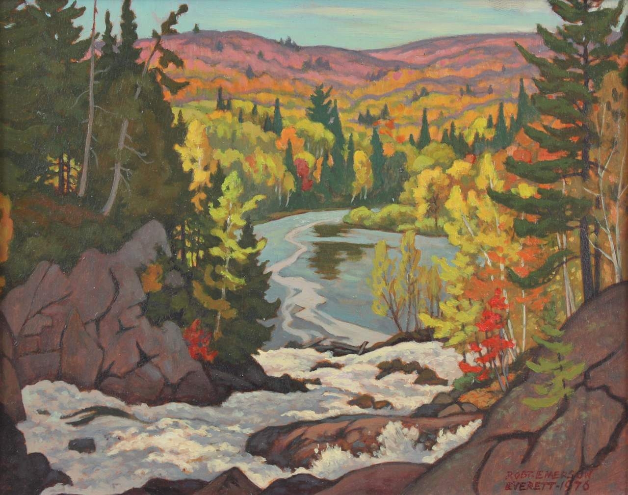 Robert Emerson Everett Ragged falls MutualArt