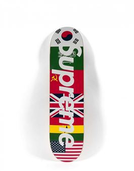 supreme flag skateboard