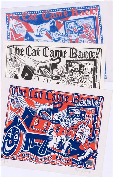 3 Works: Kim Deitch Signed Original Illustrations and Print