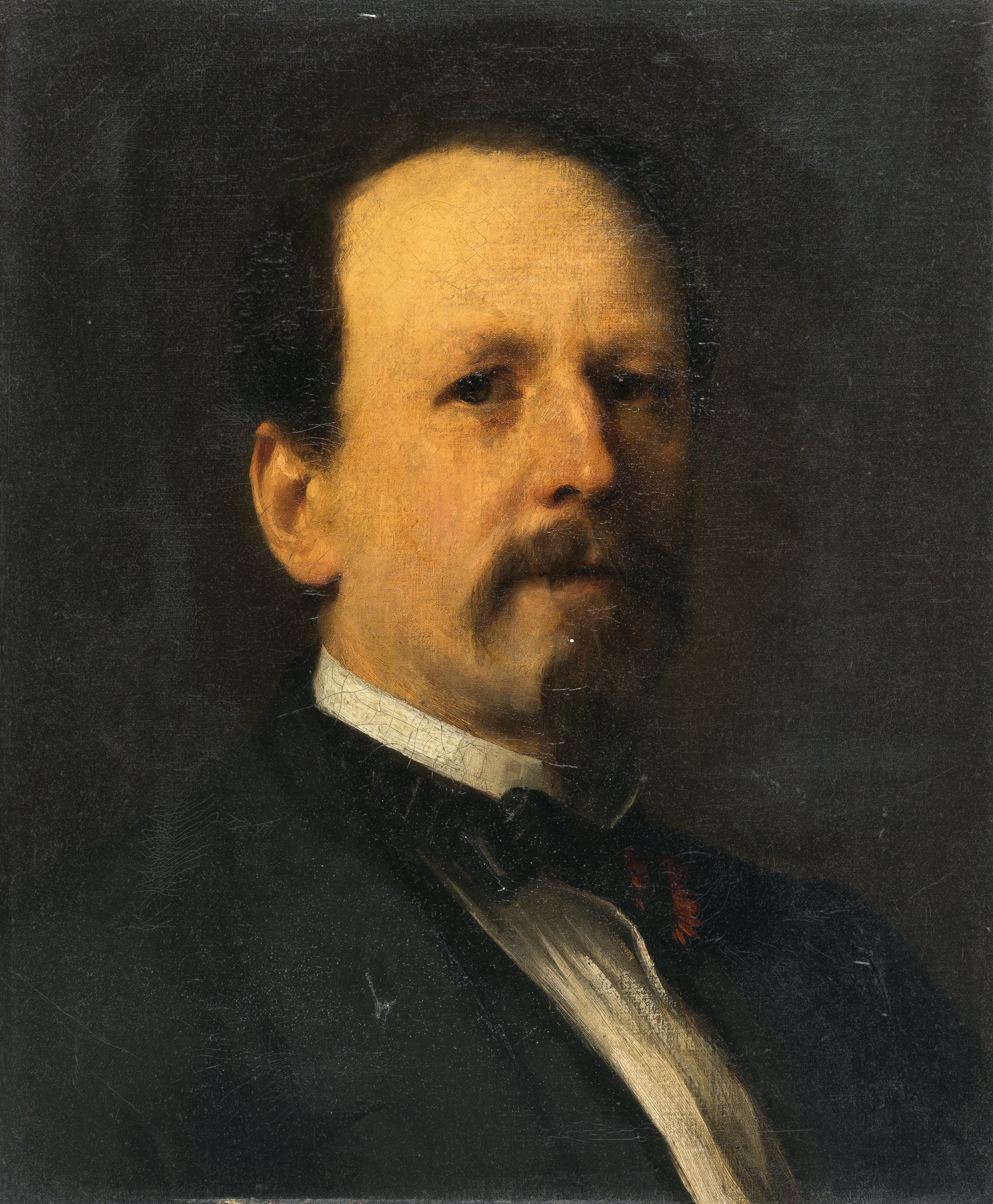 Portrait of a gentleman by Franz Seraph von Lenbach, 1861