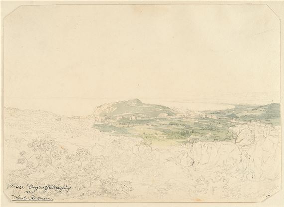 View of Nice by Carl Rottmann, 1826