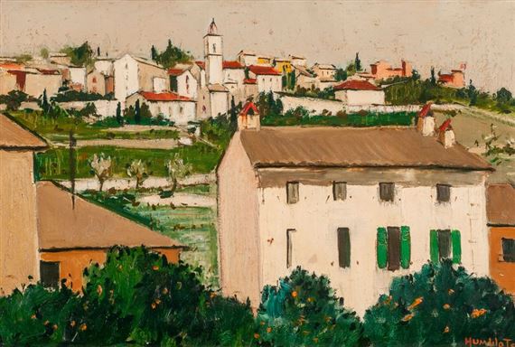 Vue de village by Robert Humblot, 1953