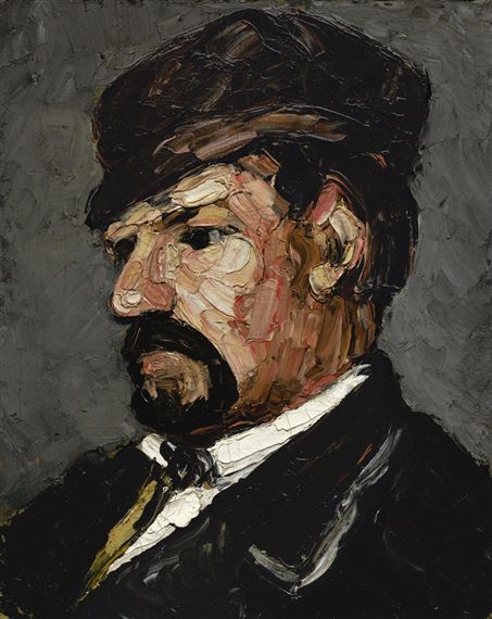 Paul Cézanne | L'ONCLE DOMINIQUE EN CASQUETTE (1866 - 1867) | MutualArt