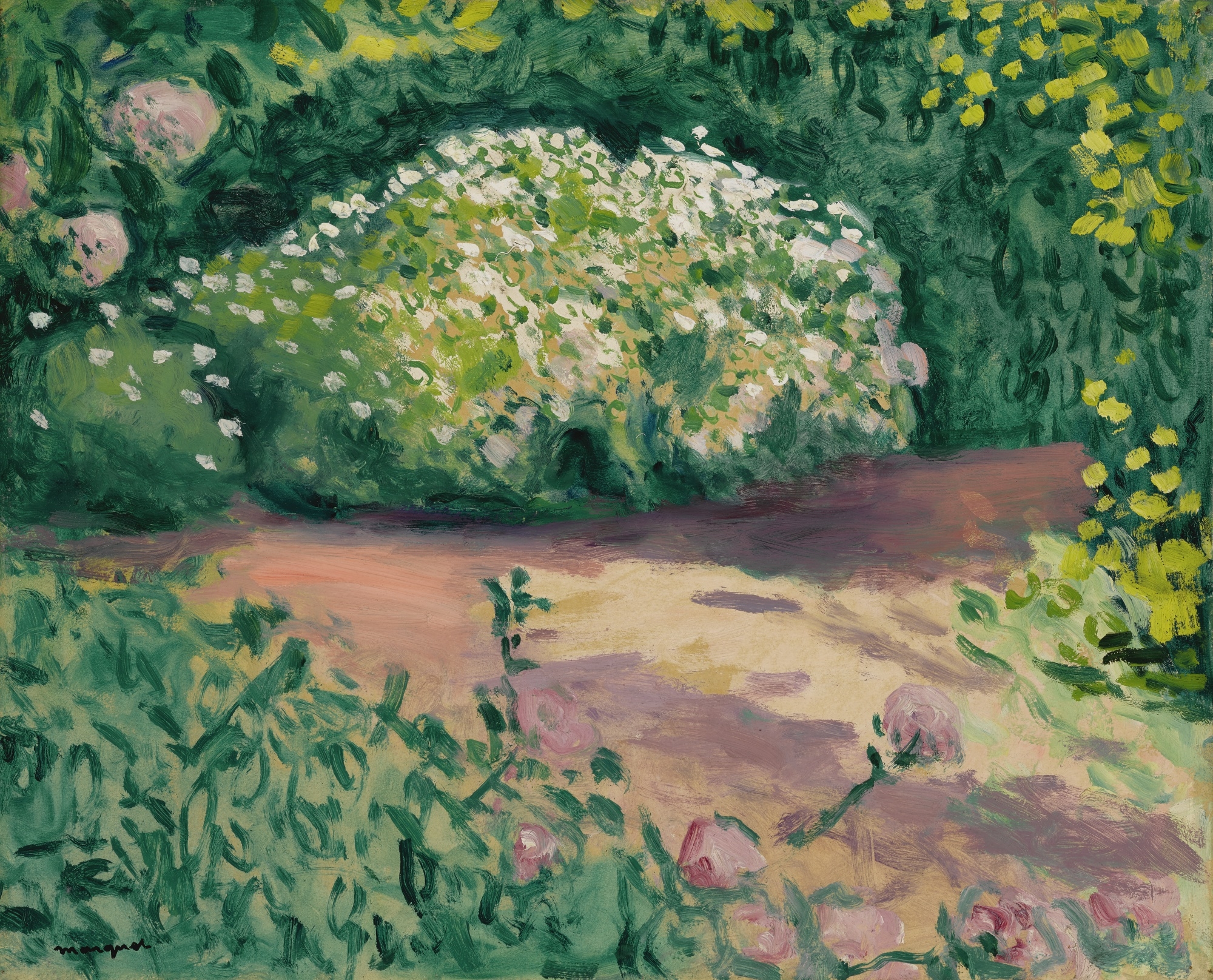 Artwork by Albert Marquet, Les Marguerites, Made of Oil on paper mounted on...