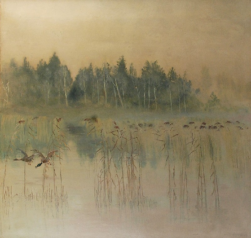 Artwork by Stanisław Masłowski, Ѵǰł, Made of oil, canvas