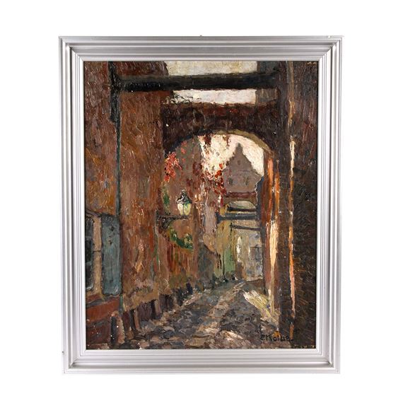 Altstadtgasse mit Bögen by Ernst Kolbe