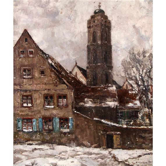 Bamberg im Winter by Ernst Kolbe