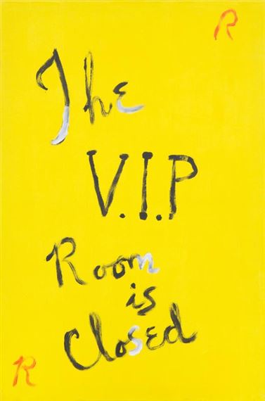 The V.I.P. Room is Closed by Rene Ricard