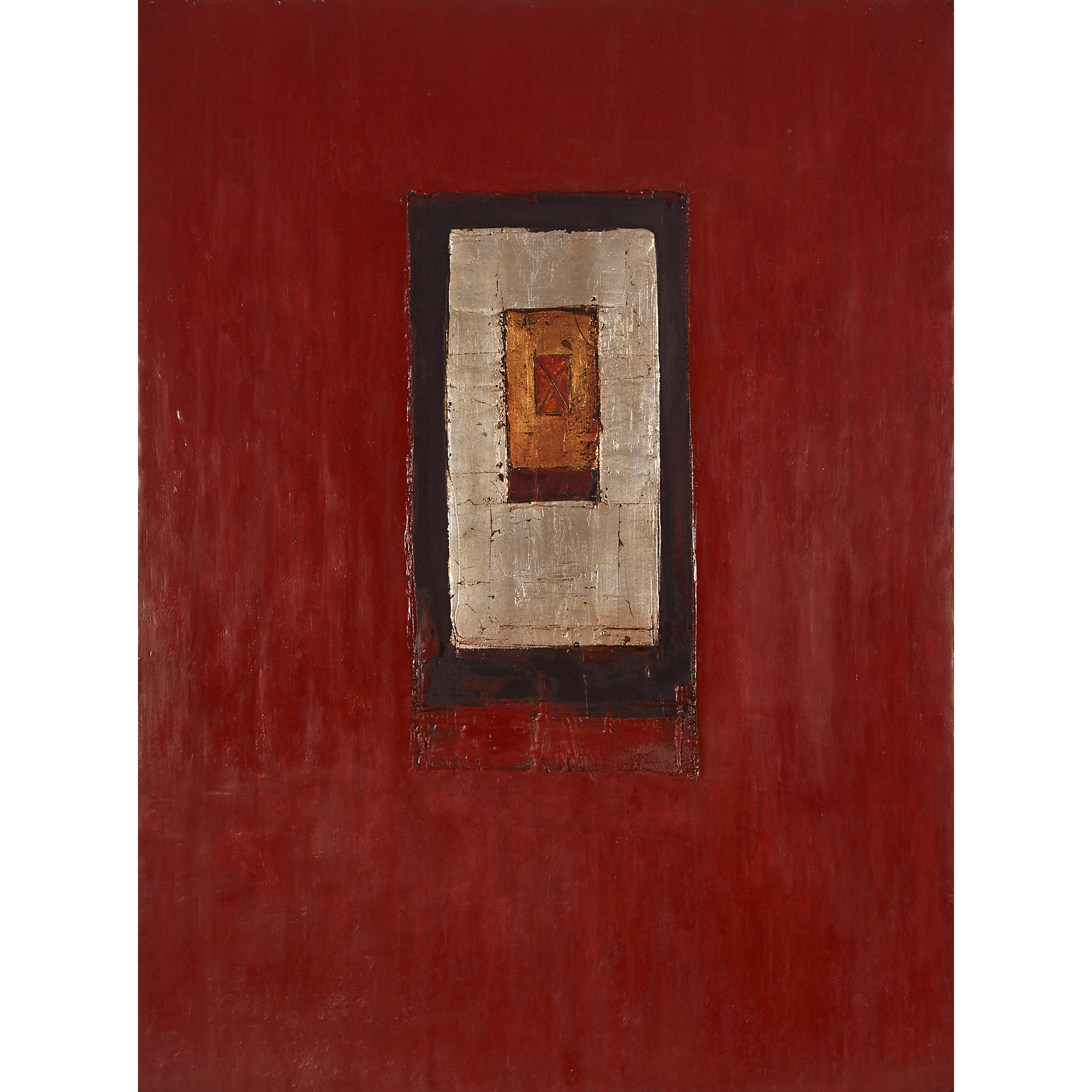 Artwork by Christopher Kier, UNTITLED, Made of wax, pigment, metal leafing and oil on canvas