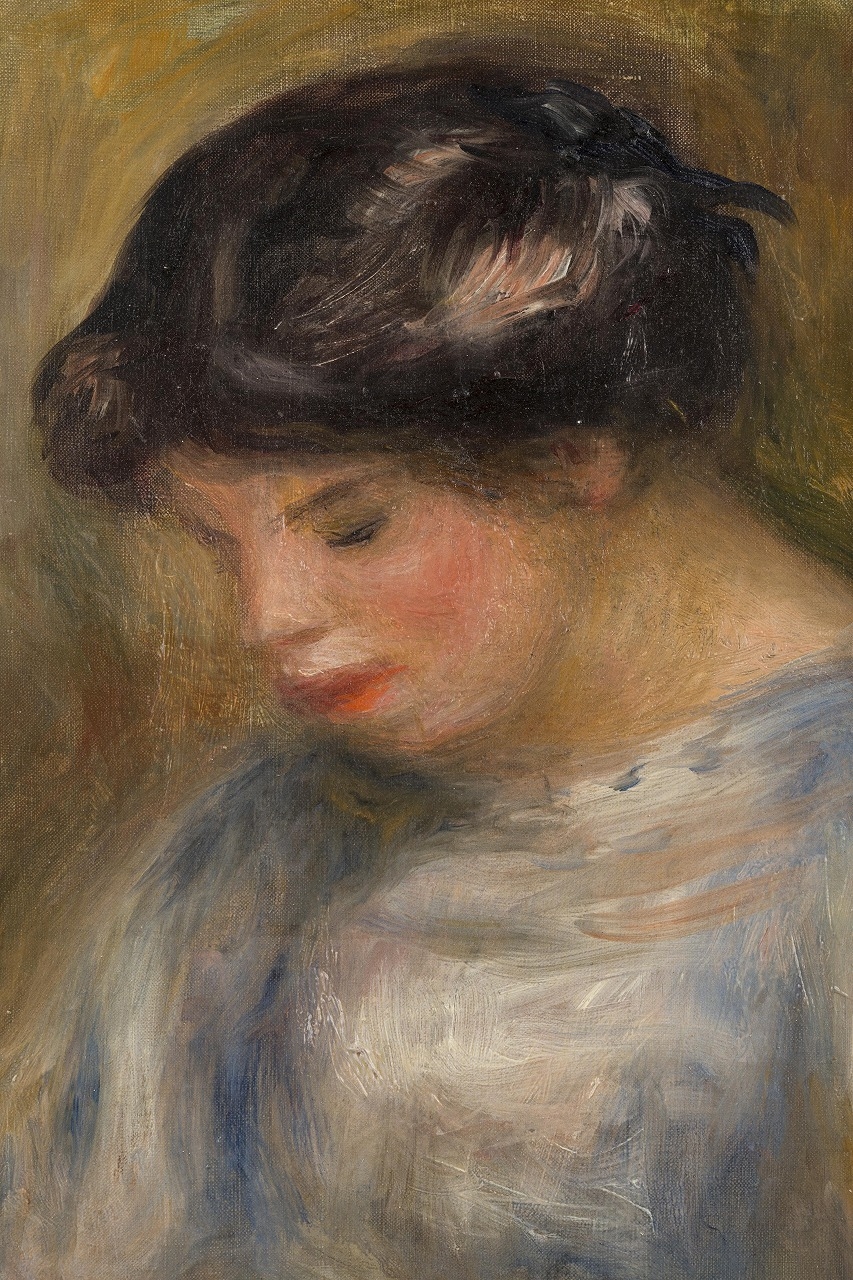 Femme Lisant Sur Un Banc Pierre-Auguste Renoir tableau impression sur toile
