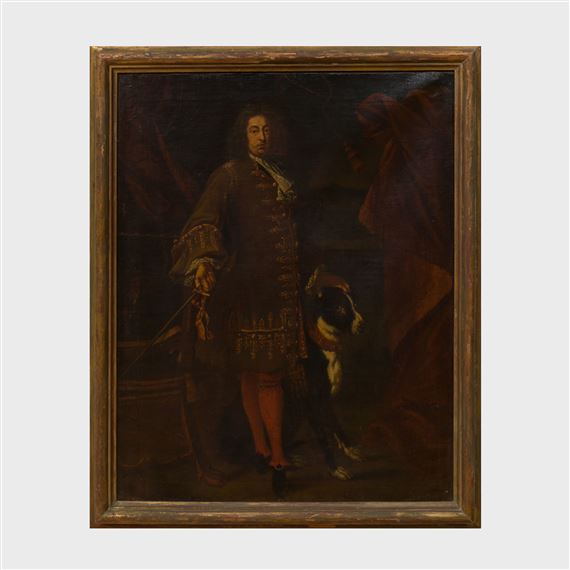Courtier with His Dog by John Closterman