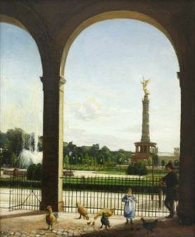 Berlin - Blick vom Palais Raczynski zum Königsplatz mit Siegessäule - Josephine Söborg-Merz
