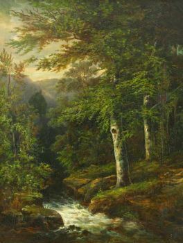 Waldlandschaft by Paul Franz Flickel