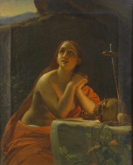Die büßende Magdalena - Friedrich August Wünschmann