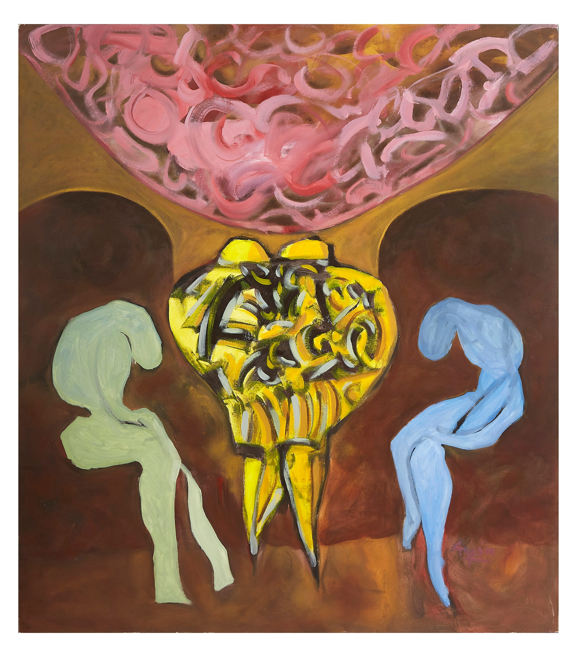 Artwork by Raoul Agran, Al momento justo, Made of Oil on canvas