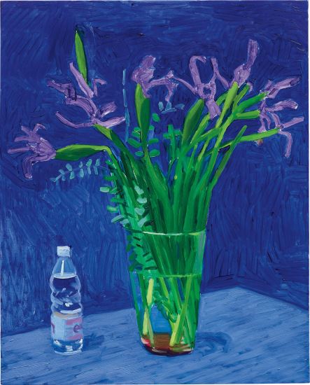 David Hockney | Iris with Evian Bottle | MutualArt