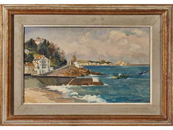 L'Entrée du Port de Saint-Jean-de-Luz avec Socoa by Philippe Veyrin