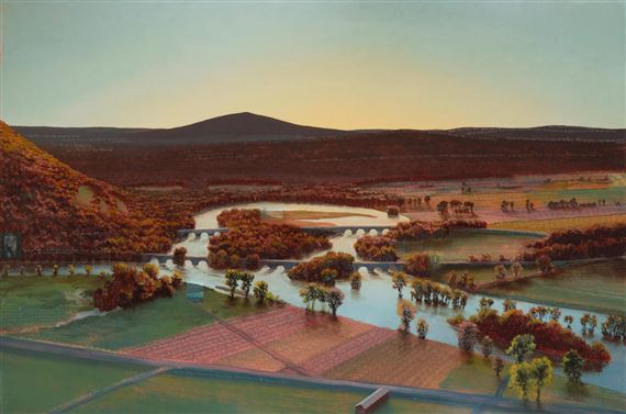 Stephen Hannock | The Oxbow, for Lane Faison with Betty and Agnes ...