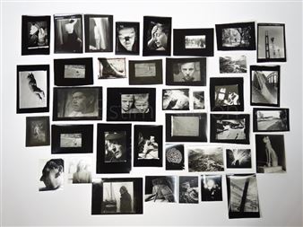 120 subsequent black and white contact prints - Raoul Hausmann