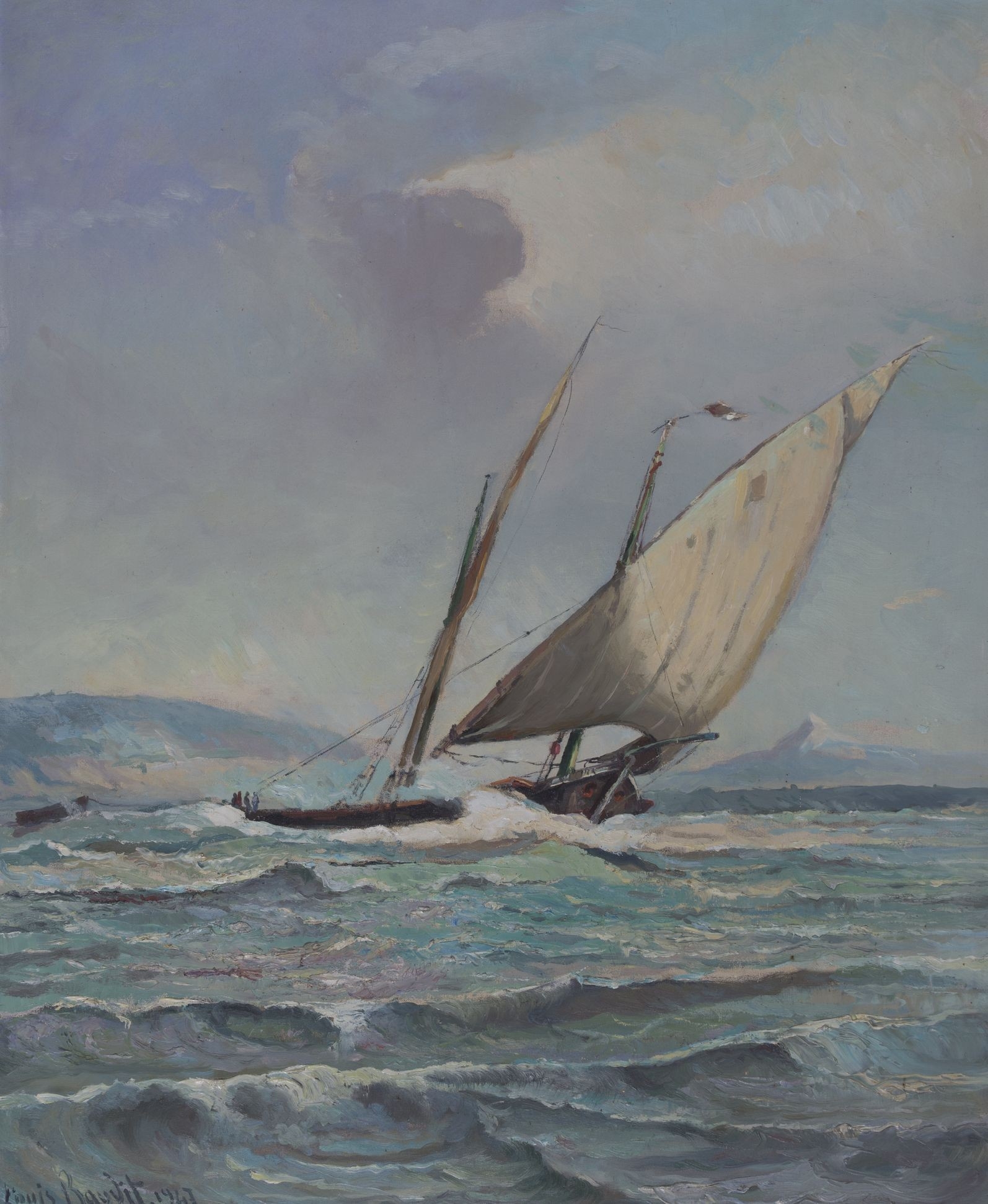 Barque du Léman by Louis Baudit, 1947