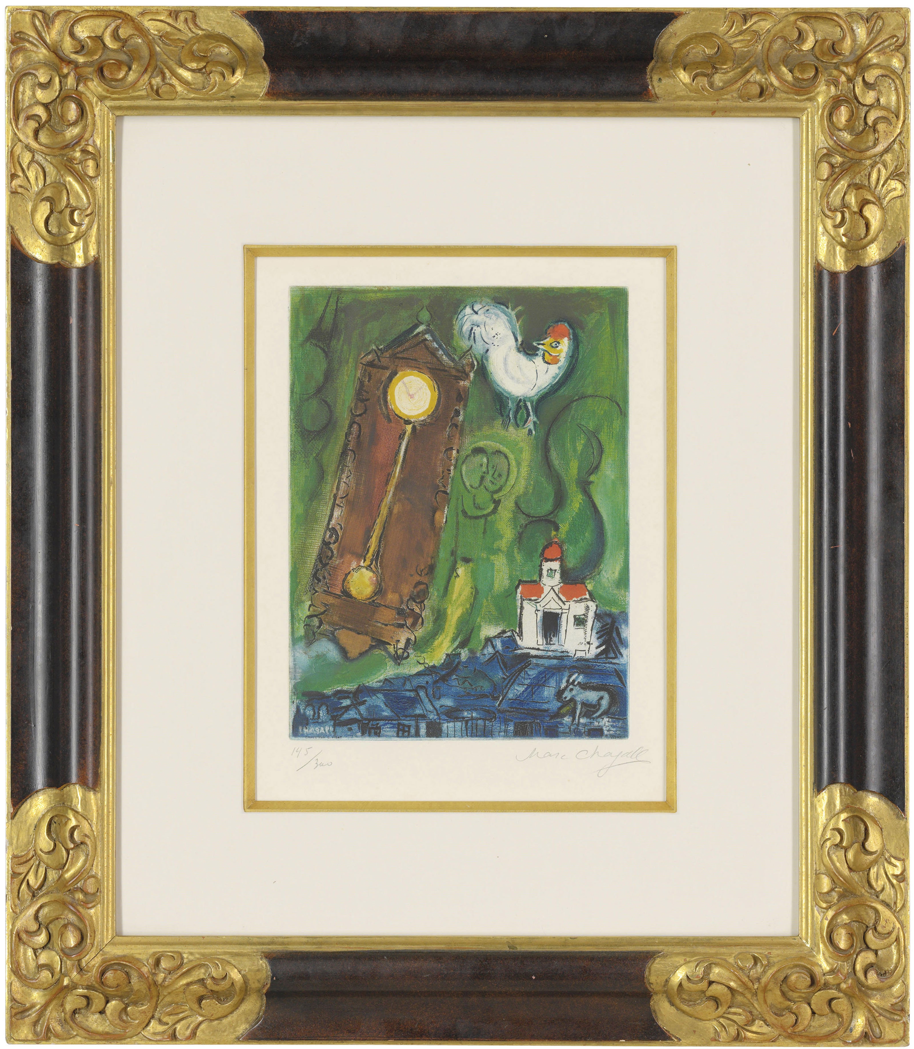 Marc Chagall | The Rooster and the Clock | MutualArt