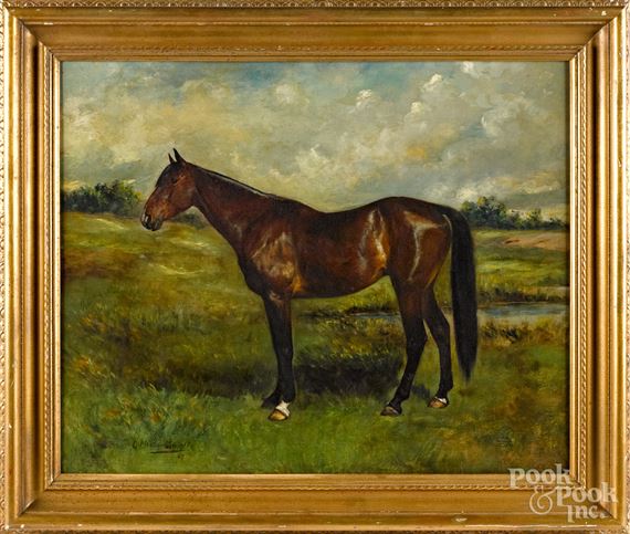 Horse portrait by Gustave Muss-Arnolt