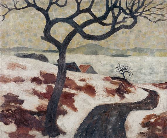 ZIMNÍ KRAJINA by Ota Janeček, 1955